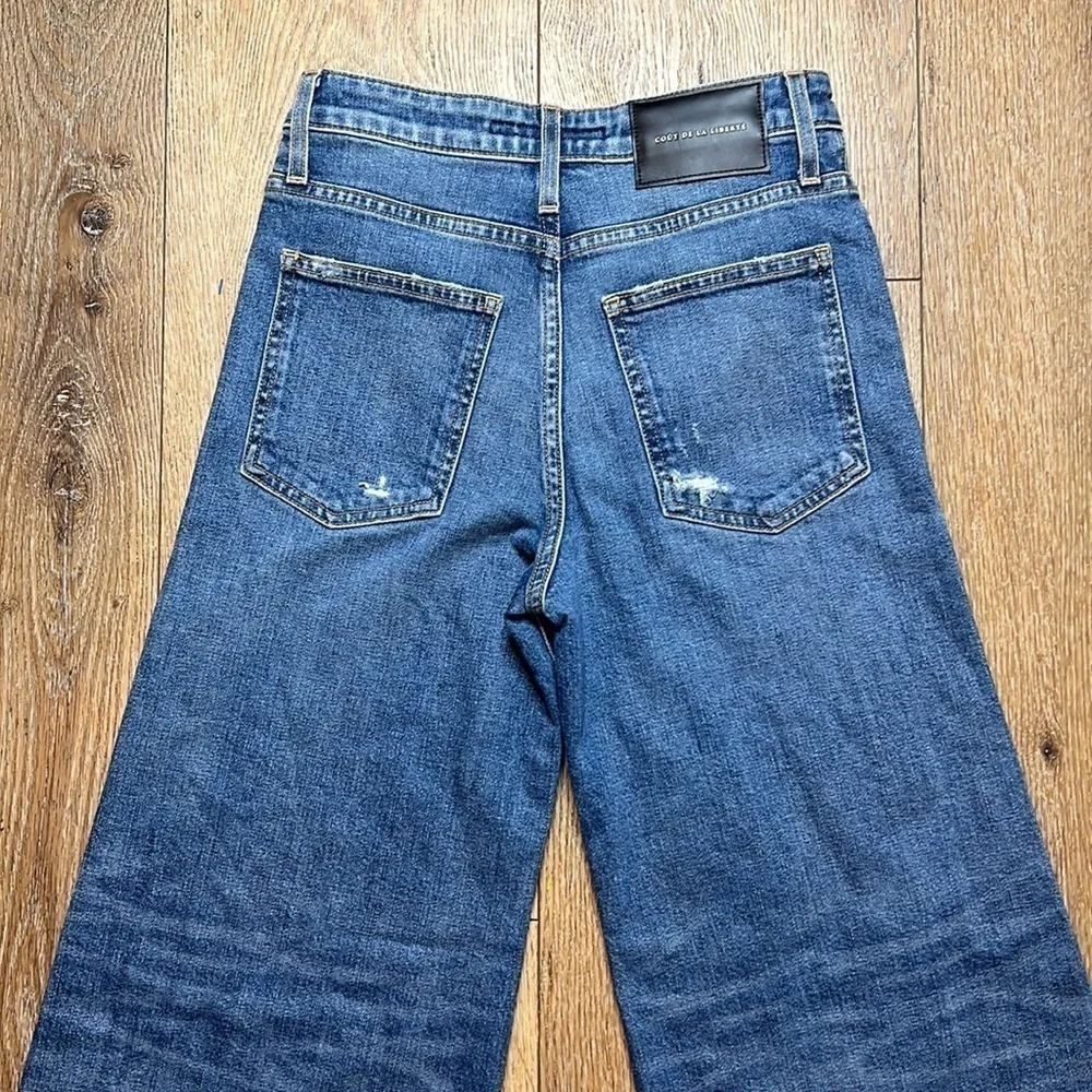 Coût de la Liberté Wide Leg Crop Jeans Size 25
